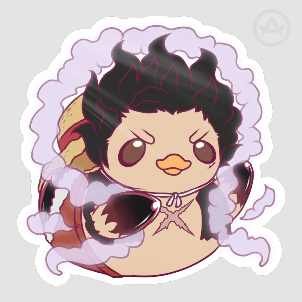 Snakeman Luffy Rubber Duck Sticker