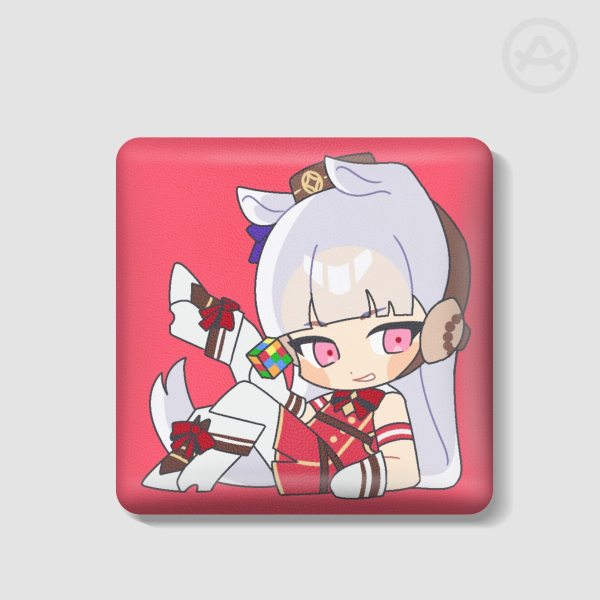 Uma Musume | Gold Ship plush badge