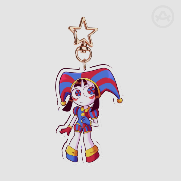 Pomni Acrylic Keychain