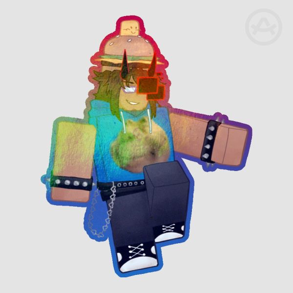 007n7 -- Rainbow holographic sticker