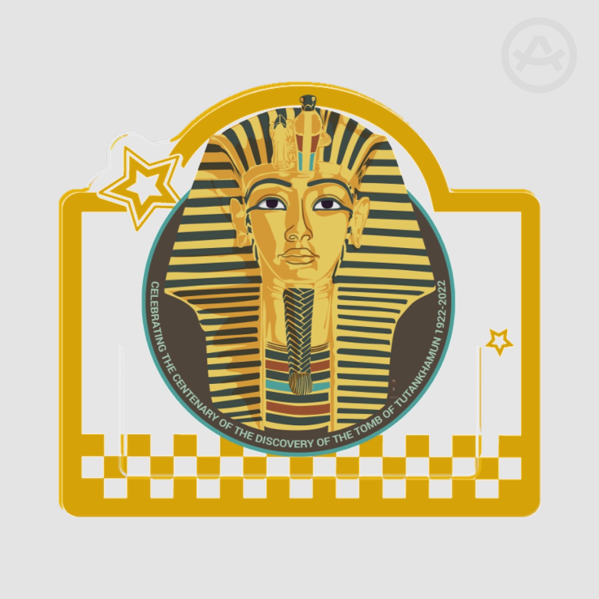 Tutankhamun 100: Golden Mask PET mini clip Bookmark