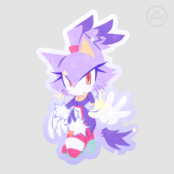 ✦ Blaze the Cat Die Cut Sticker