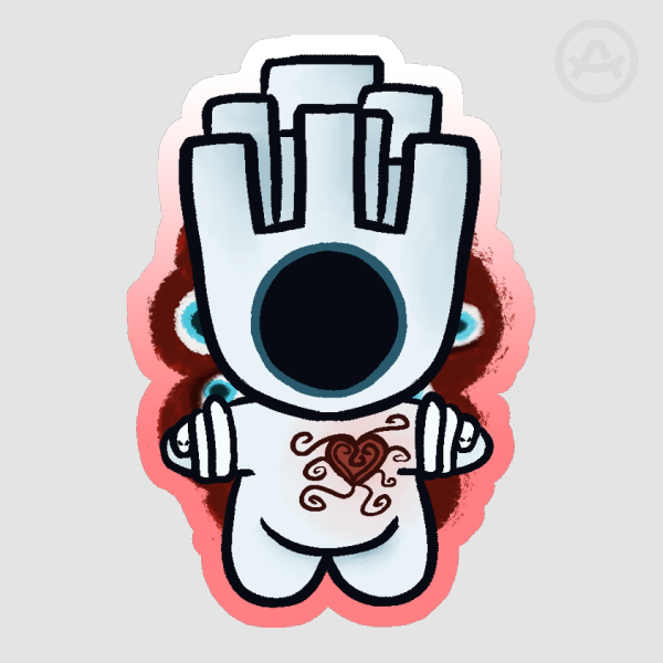 Chibi Minos Prime || Ultrakill Die Cut Sticker