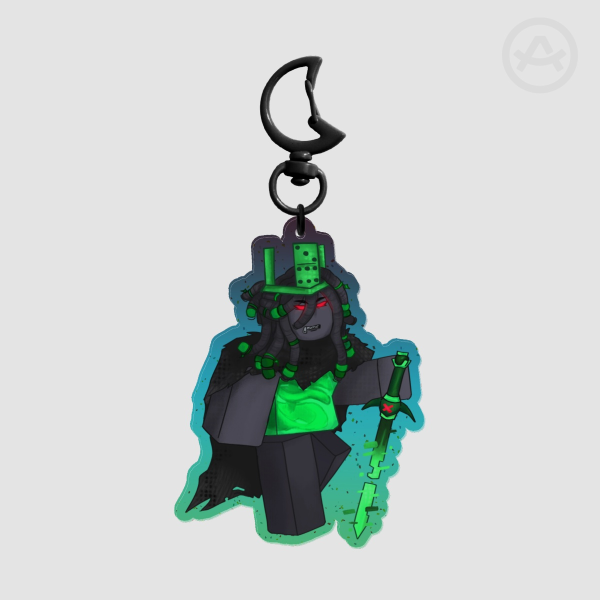 1x1x1x1 -- Glitter Acrylic Keychain