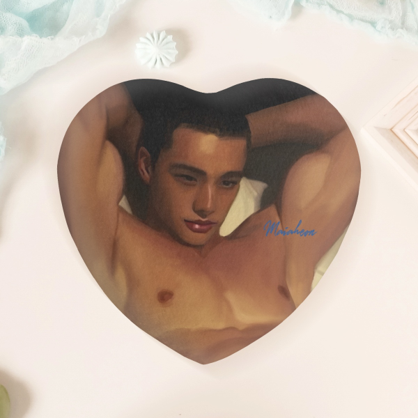 Hyunjin Heart Shape Plush Badge