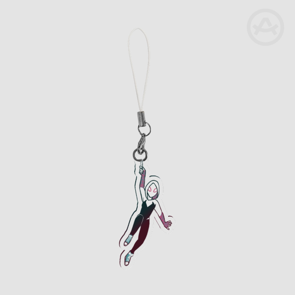Spider-verse Gwen Stacy Keychain