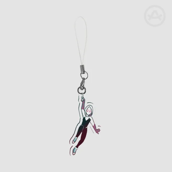 Spider-verse Gwen Stacy Keychain