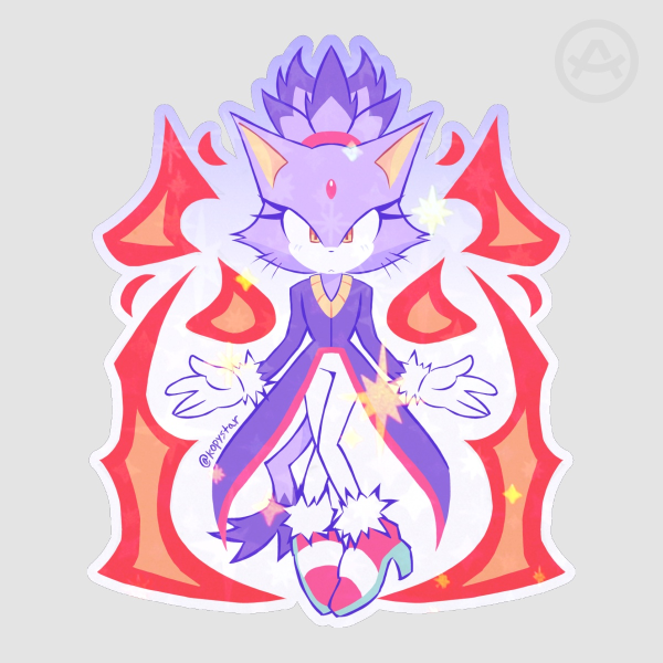 ✦ Blaze the Cat Die Cut Sticker