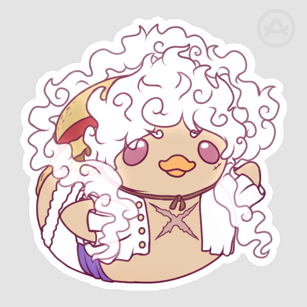 Gear 5 Luffy Rubber Duck Sticker