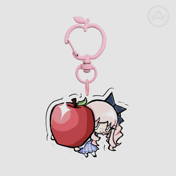 PJSK N25 Mizuki Holding Apple Clear Acrylic Keychain || ୨୧