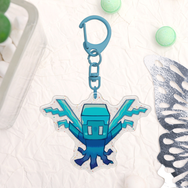 Allay Epoxy Acrylic Keychain (Glitter) - 60mm x 44mm