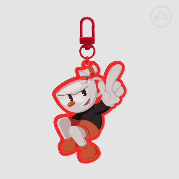 Cuphead Keychain