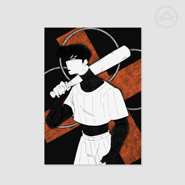 The Batter A5 Print