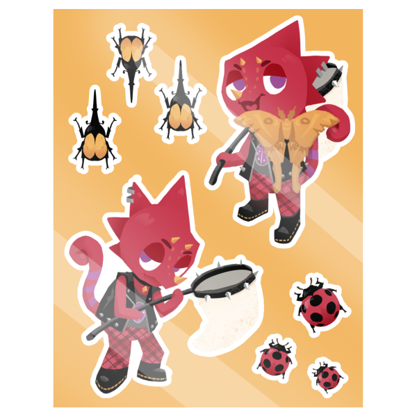 Flick stickers sheet