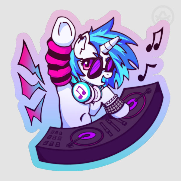 DJ P0n3 Sticker