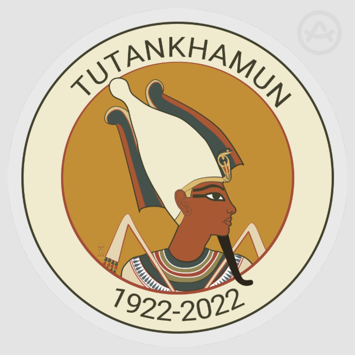 Tutankhamun 100: King as Osiris small PET Vinyl Die Cut Stickers