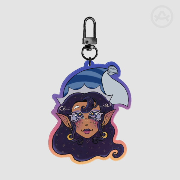 Moonlight Cookie Keychain Charm