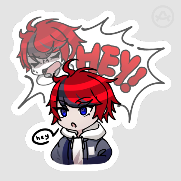 Takumi "HEY!" Sticker