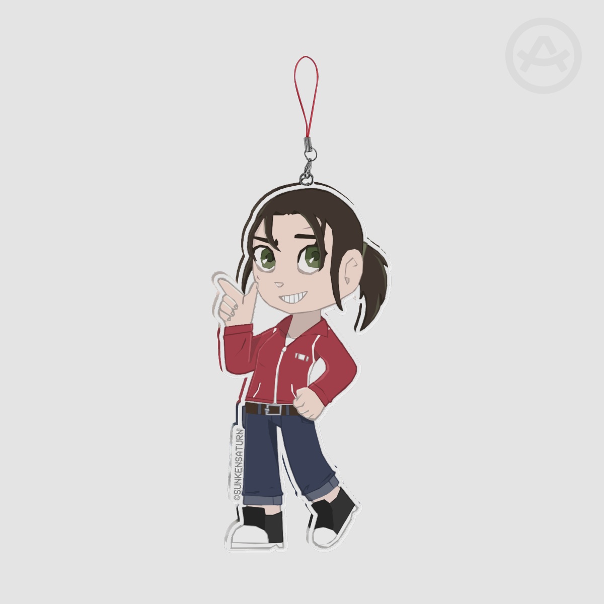L4D Zoey Chibi Large Keychain
