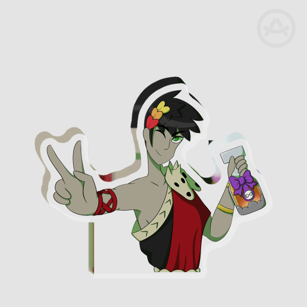 Zagreus with Ambrosia Thick Acrylic Stand No Base