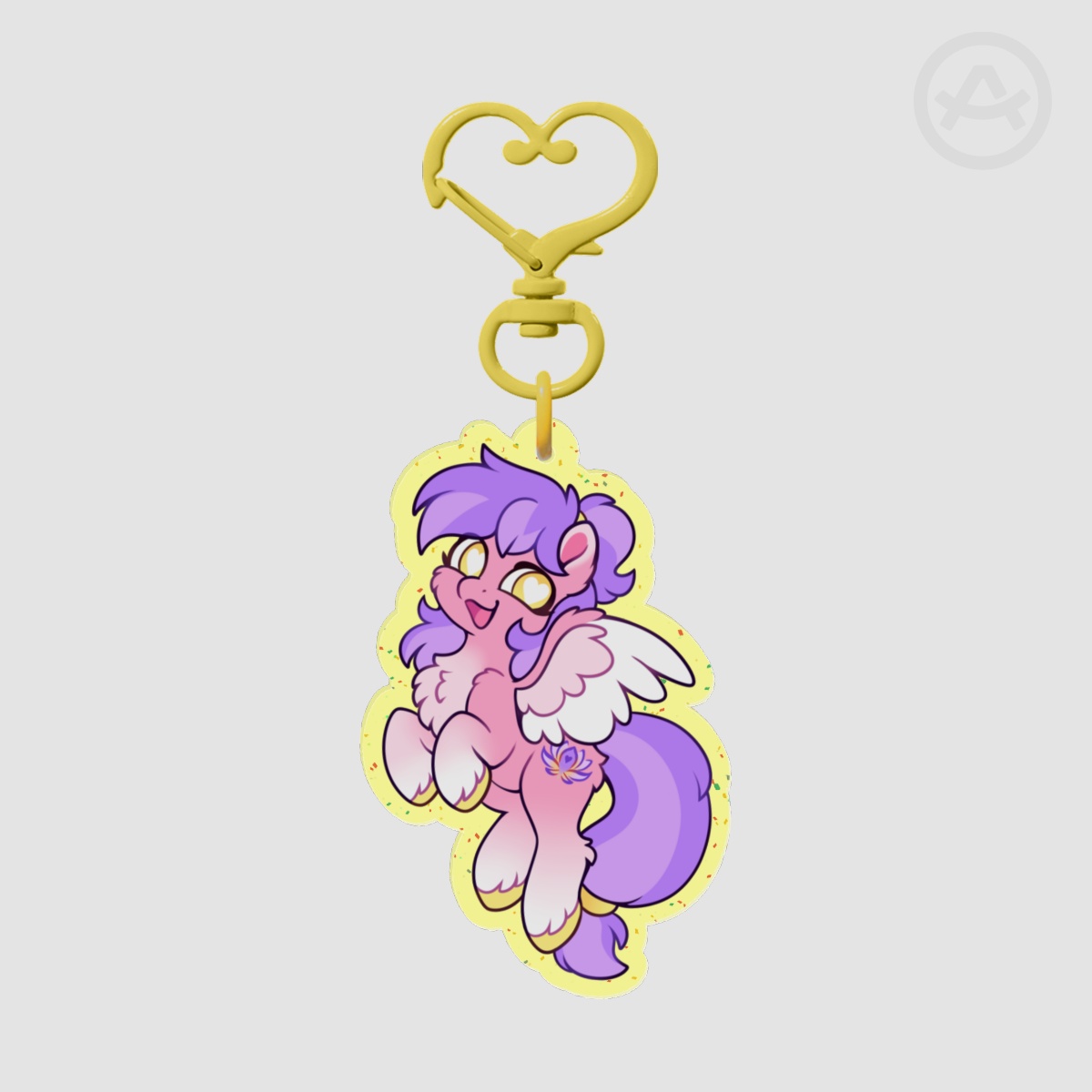 Blush Rush Sparkle Keychain
