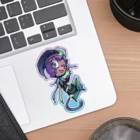 Kooji (Jester ver.) Colored Edge Die Cut Stickers
