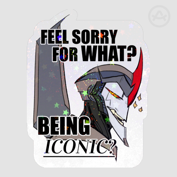 Starscream "ICONIC" Holo Sticker