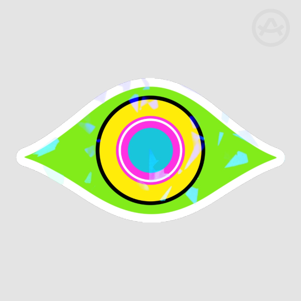 Abstracted Eye Sticker