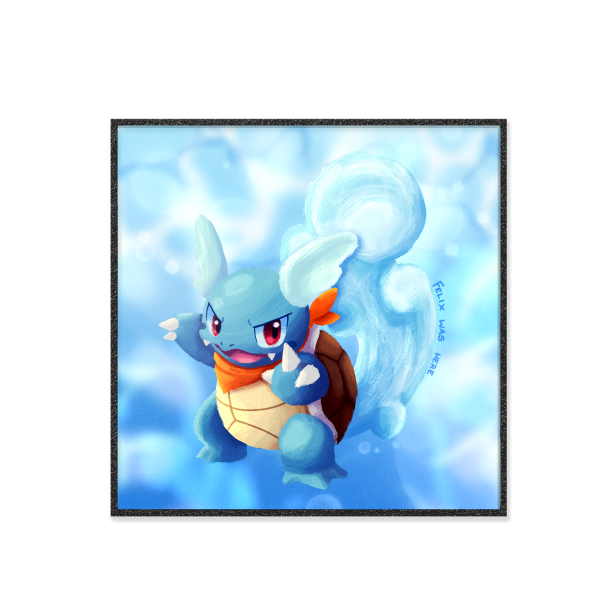 Acrylic Light Catcher Print || Wartortle