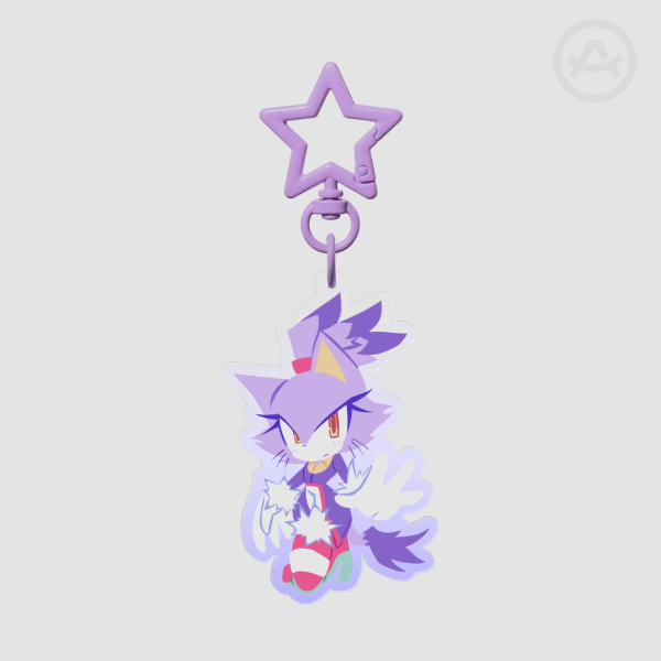 ✦ Blaze Colored Edge Acrylic Keychain