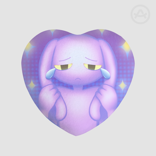 Crybaby Jax Heart Shape Plush Badge