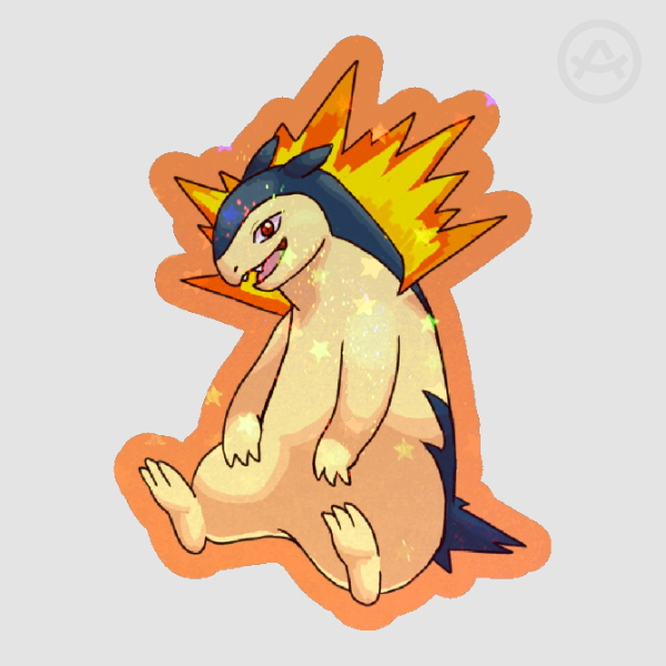 PKMN Typhlosion Die Cut Sticker