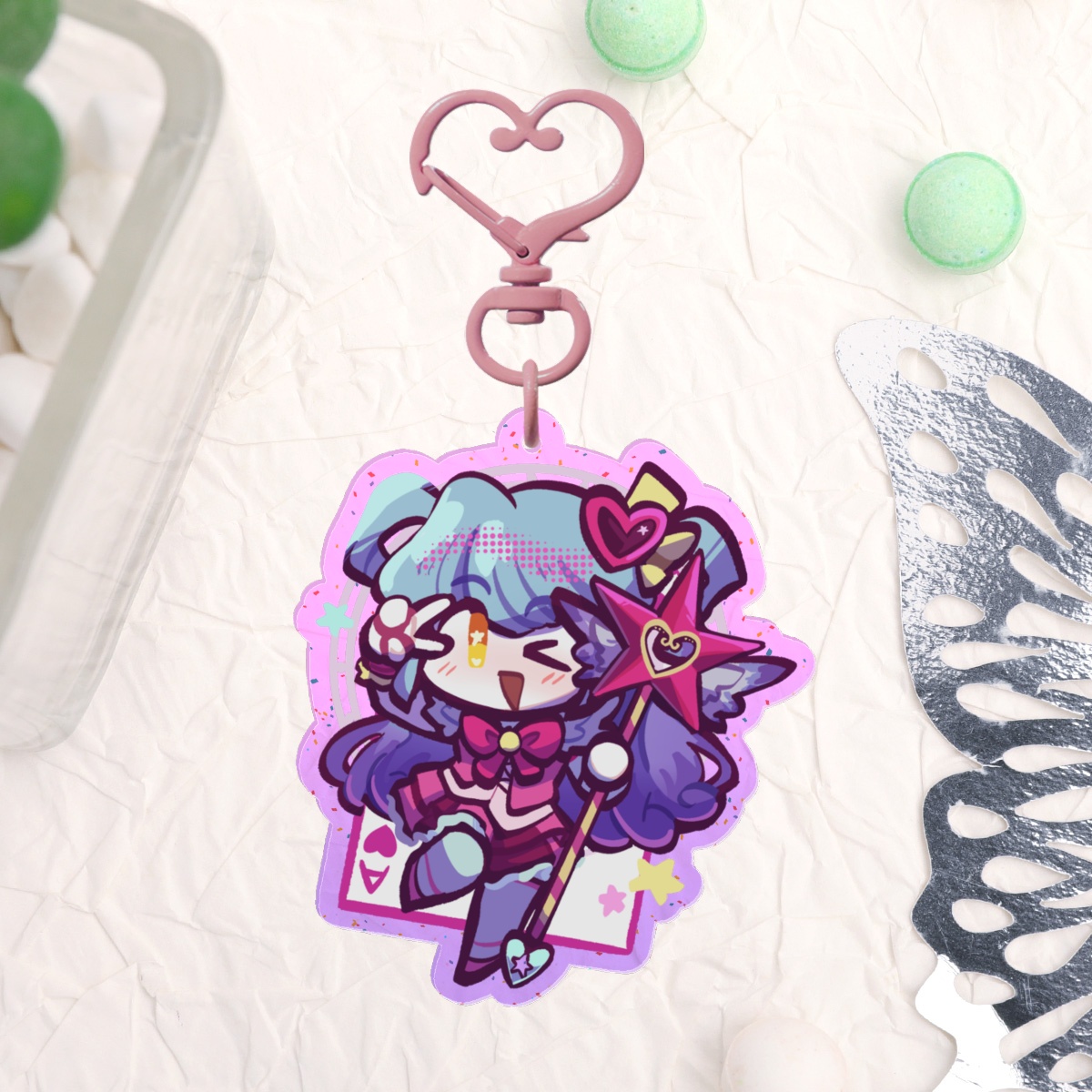 [Library of Ruina] Queen of Hatred Translucent Glitter Keychain