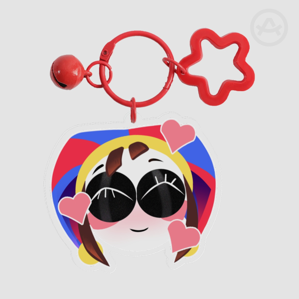 Pomni Hearts! Keychain