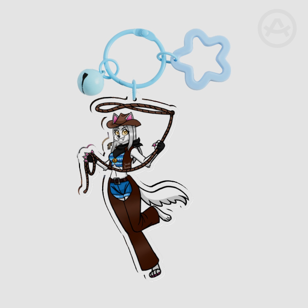 Cow Girl Isa Acrylic Keychains