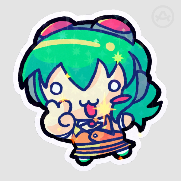 Peace ✌️ Gumi Megpoid Die Cut Sticker