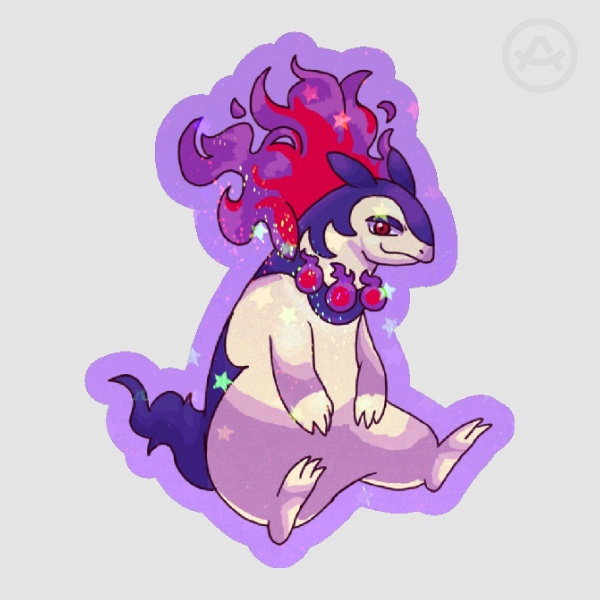 PKMN Hisuian Typhlosion Die Cut Sticker
