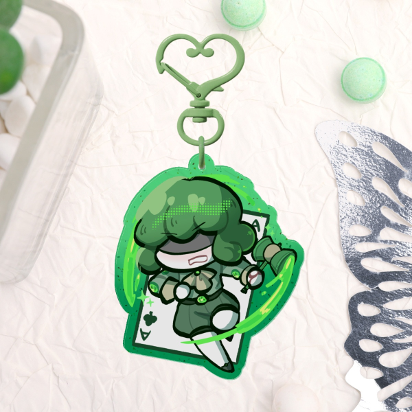 [Library of Ruina] Servant of Wrath Translucent Glitter Keychain