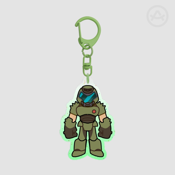 Doom Guy (Acrylic Keychain)