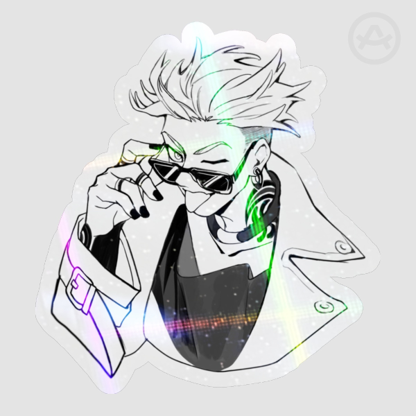 Cross Rainbow Enjin Die Cut Stickers