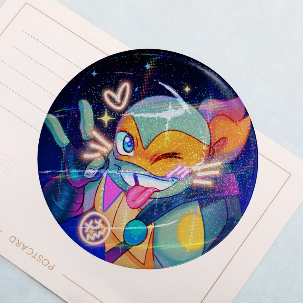 Rottmnt Mikey // Holographic Button