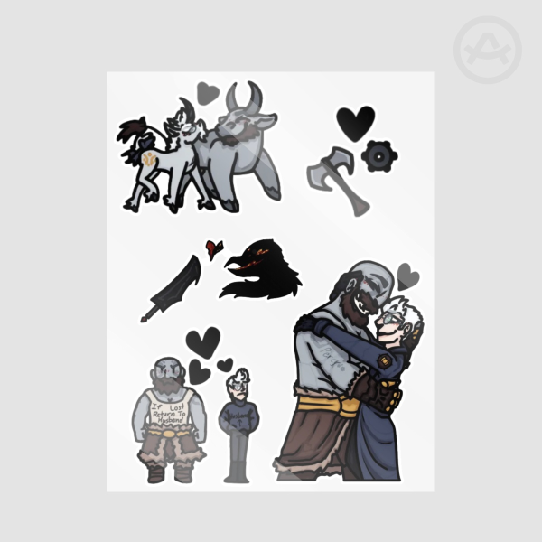 Percigrog sticker sheet