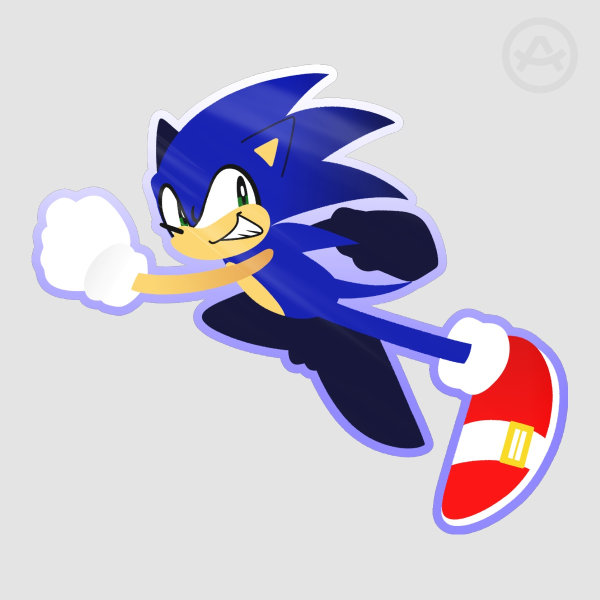 Sonic the Hedgehog Die Cut Sticker