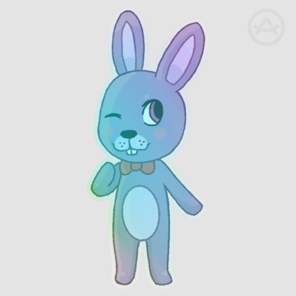 Chibi Bonnie Holographic sticker - 3 Inch