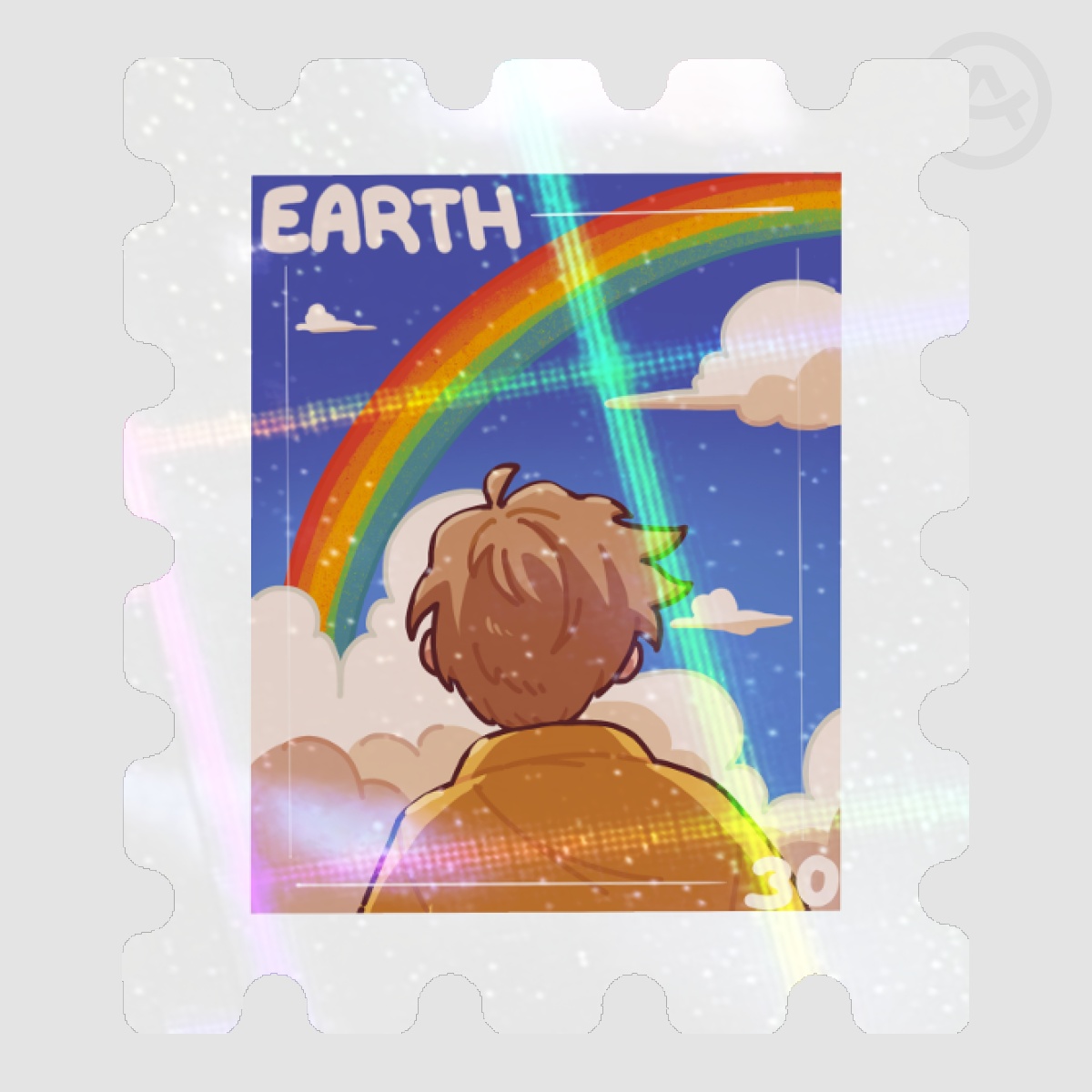 PHM Earth Stamp Sticker