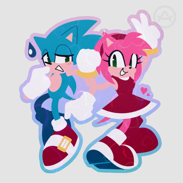 Team Lovely Couple Die Cut Sticker