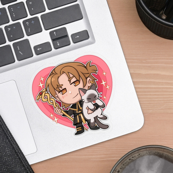 Dragon Age 2 Anders Clear Vinyl Sticker
