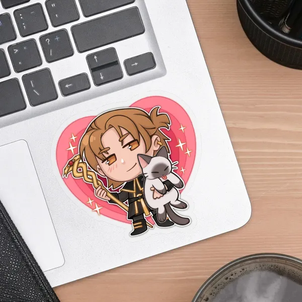 Dragon Age 2 Anders Clear Vinyl Sticker