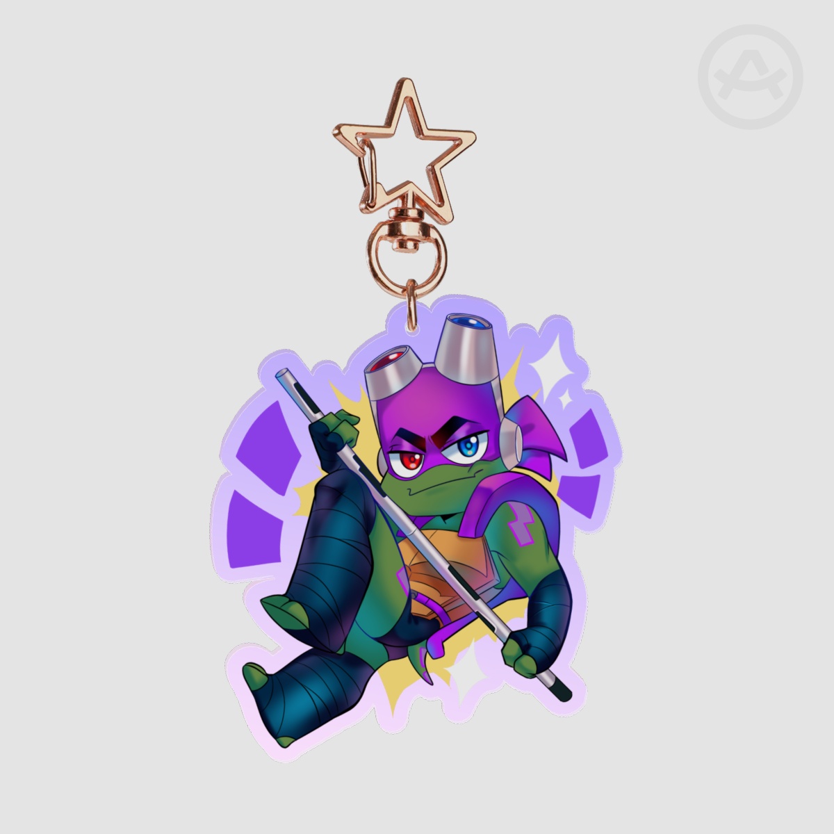 ROTTMNT- Donnie Keychain