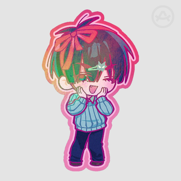 ( Ivan Chibi Bow )_( Sticker )